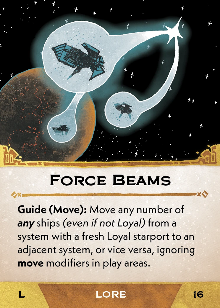 Leder Card Library - Force Beams